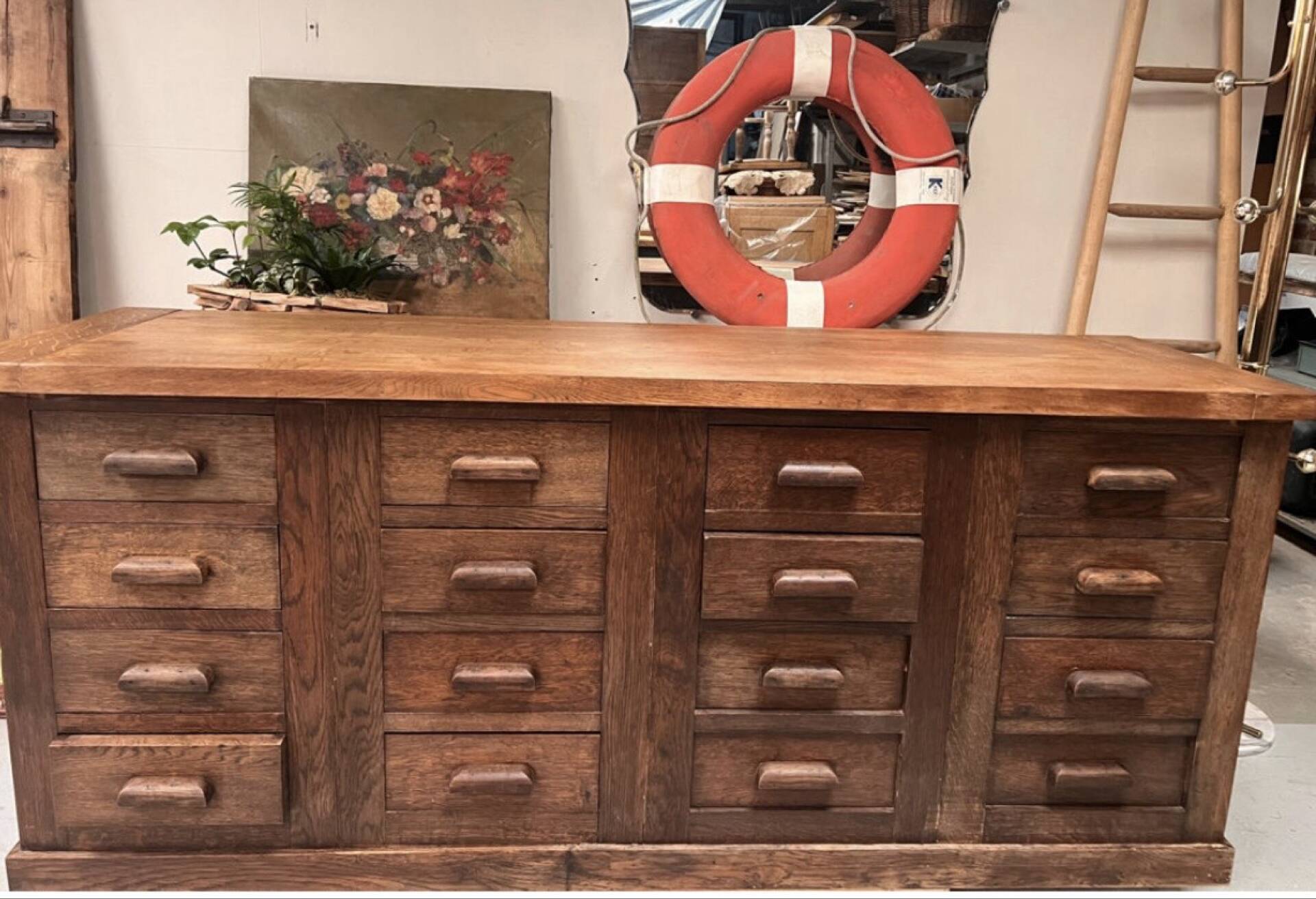 Old oak mercer’s furniture