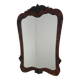 Romantic mirror with faceted glass in a walnut frame, 1942