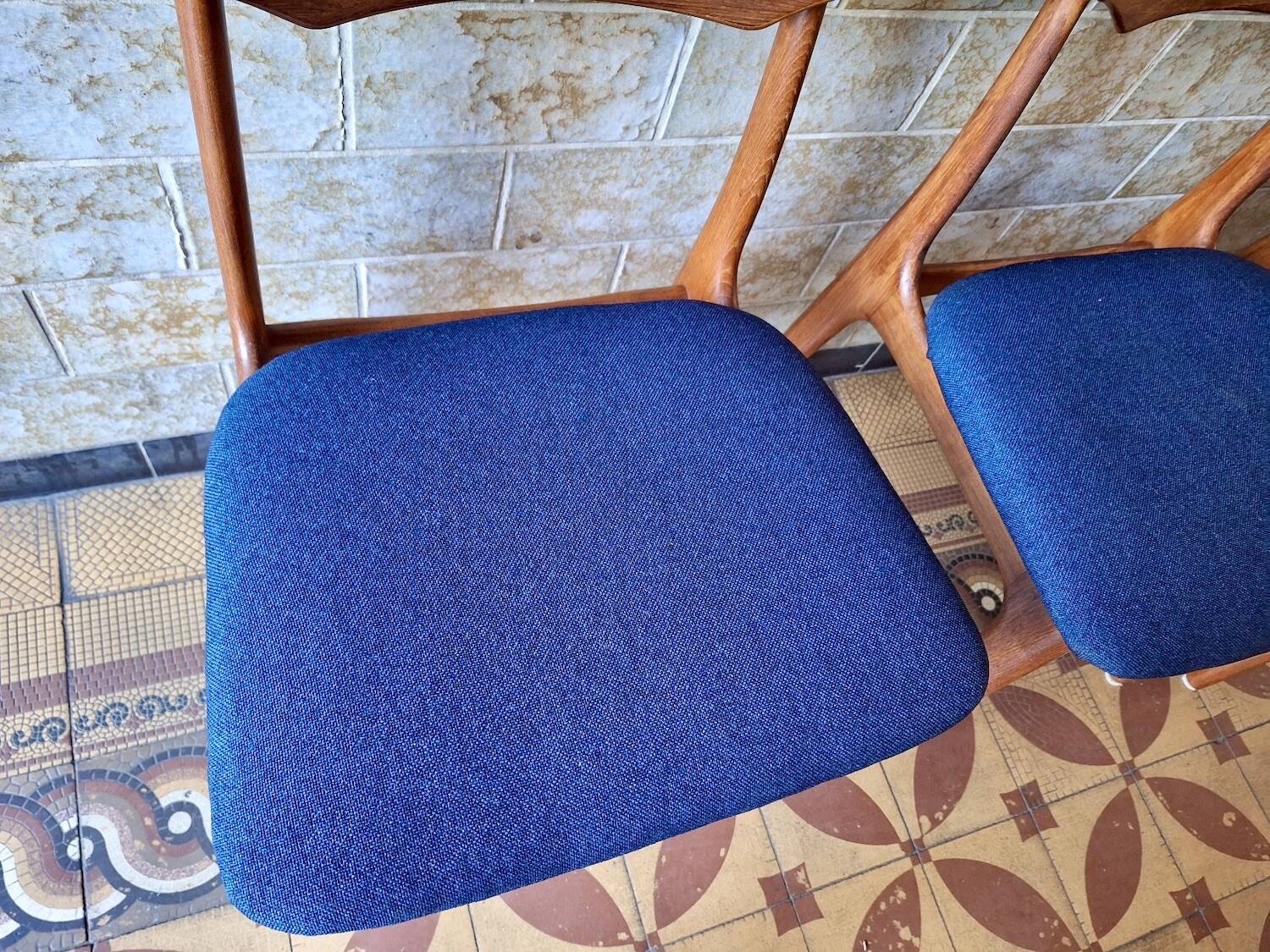 Set of 4 Schionning and Elgaard teak dining chairs, Denmark 1960s