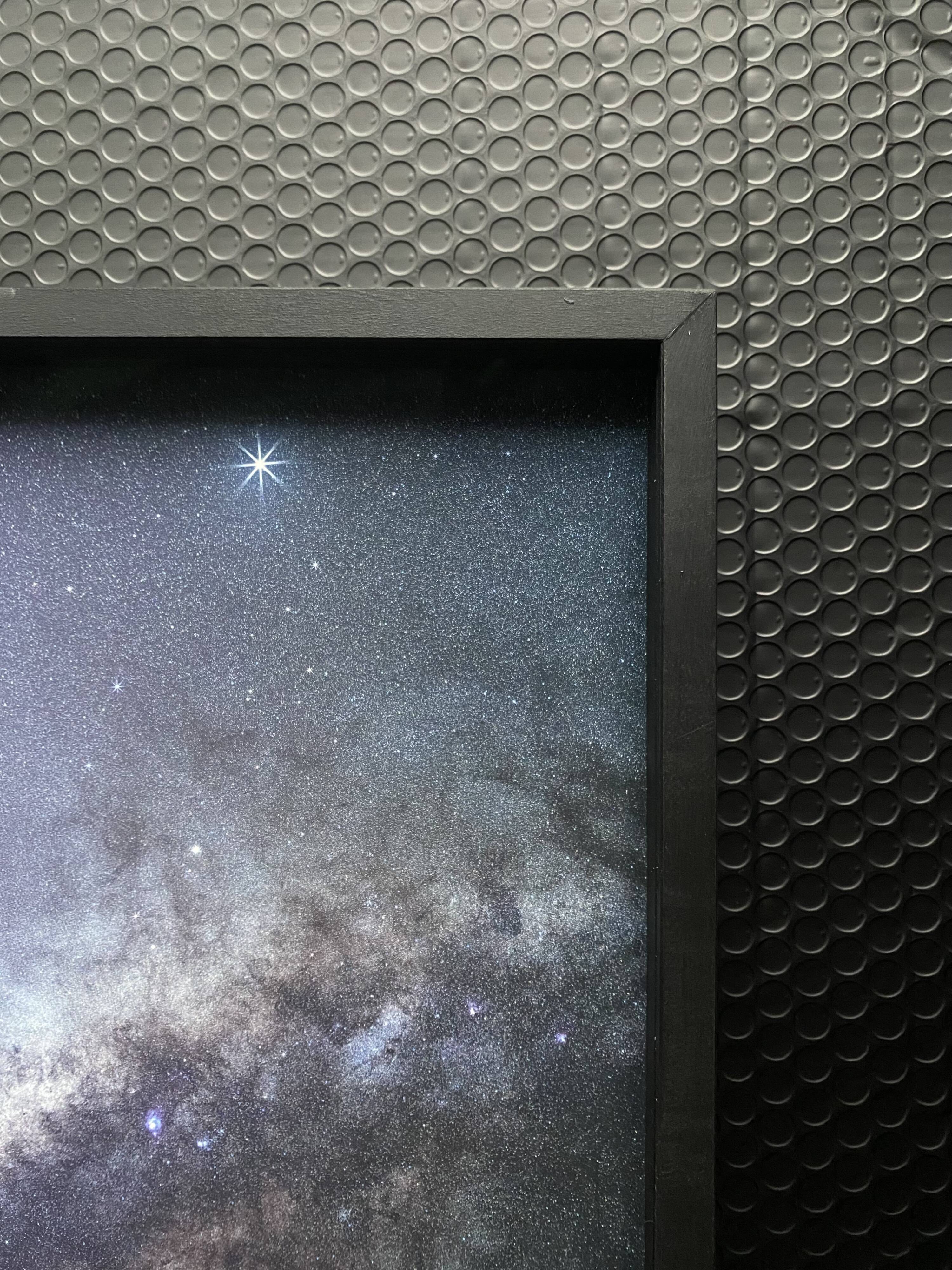 Jupiter and Milky Way, photographie encadrée