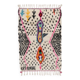 Azilal Berber rug made of natural wool from the High Atlas.