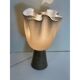 Contemporary Milky-Beige Murano Style Glass Table Lamp