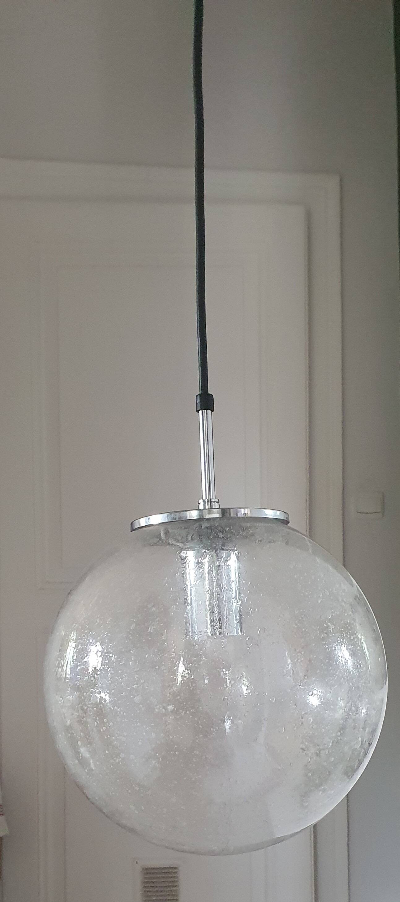 Pendant lamp Space-age Limburg Glasshutte 60s