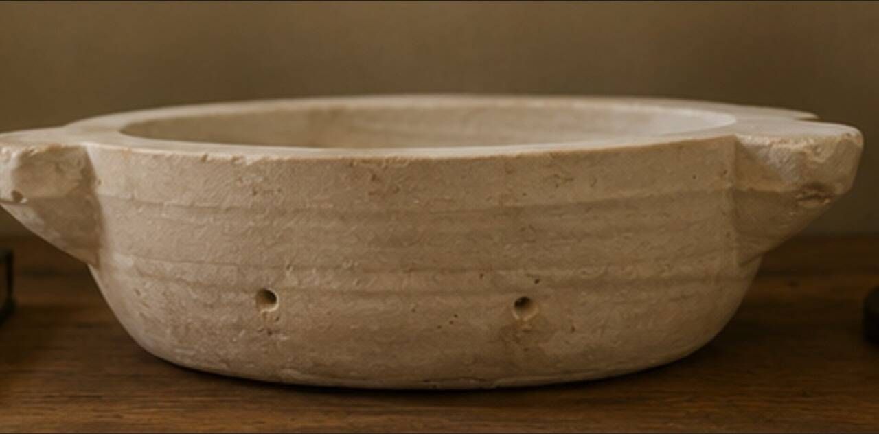 Antique Italian Hand-Carved Marble Basins, Early 20th Century