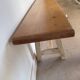 Vintage solid wood farmhouse bench