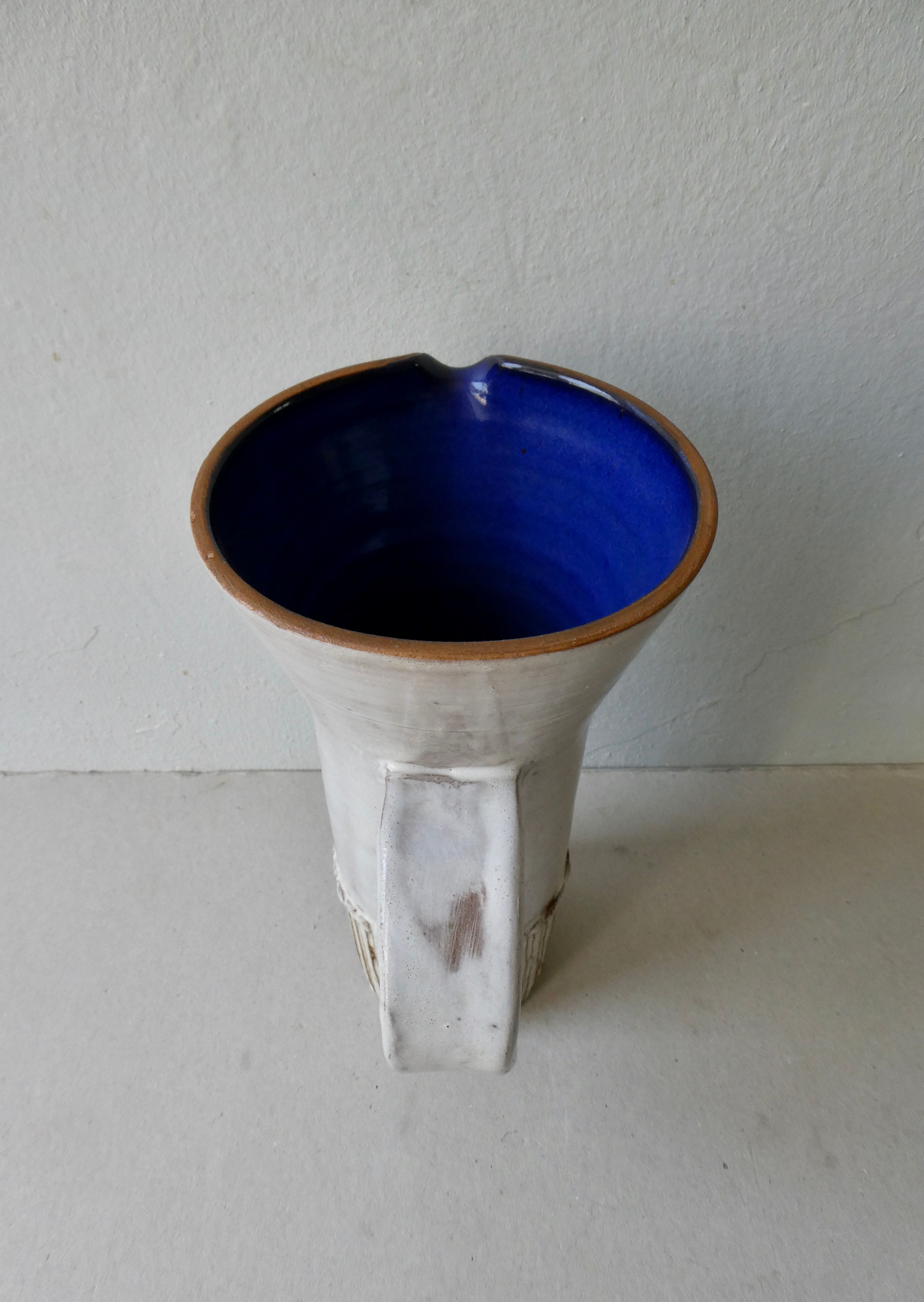 Ceramic pitcher, signed the Argonauts, 50s