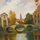 View of Bruges signed Mascart