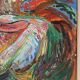 Abstract, oil on canvas signed Dognin