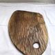 Ancient palette of painter raw wood sculpted vintage decoration