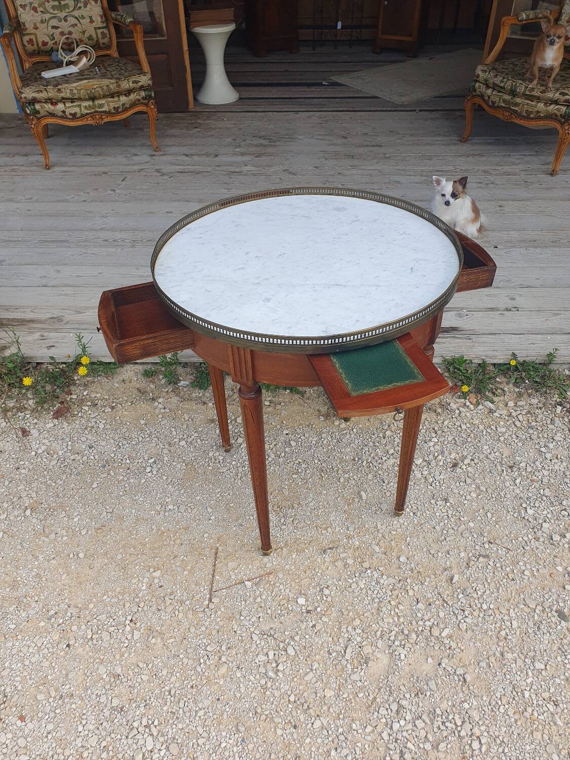 Hot water bottle table