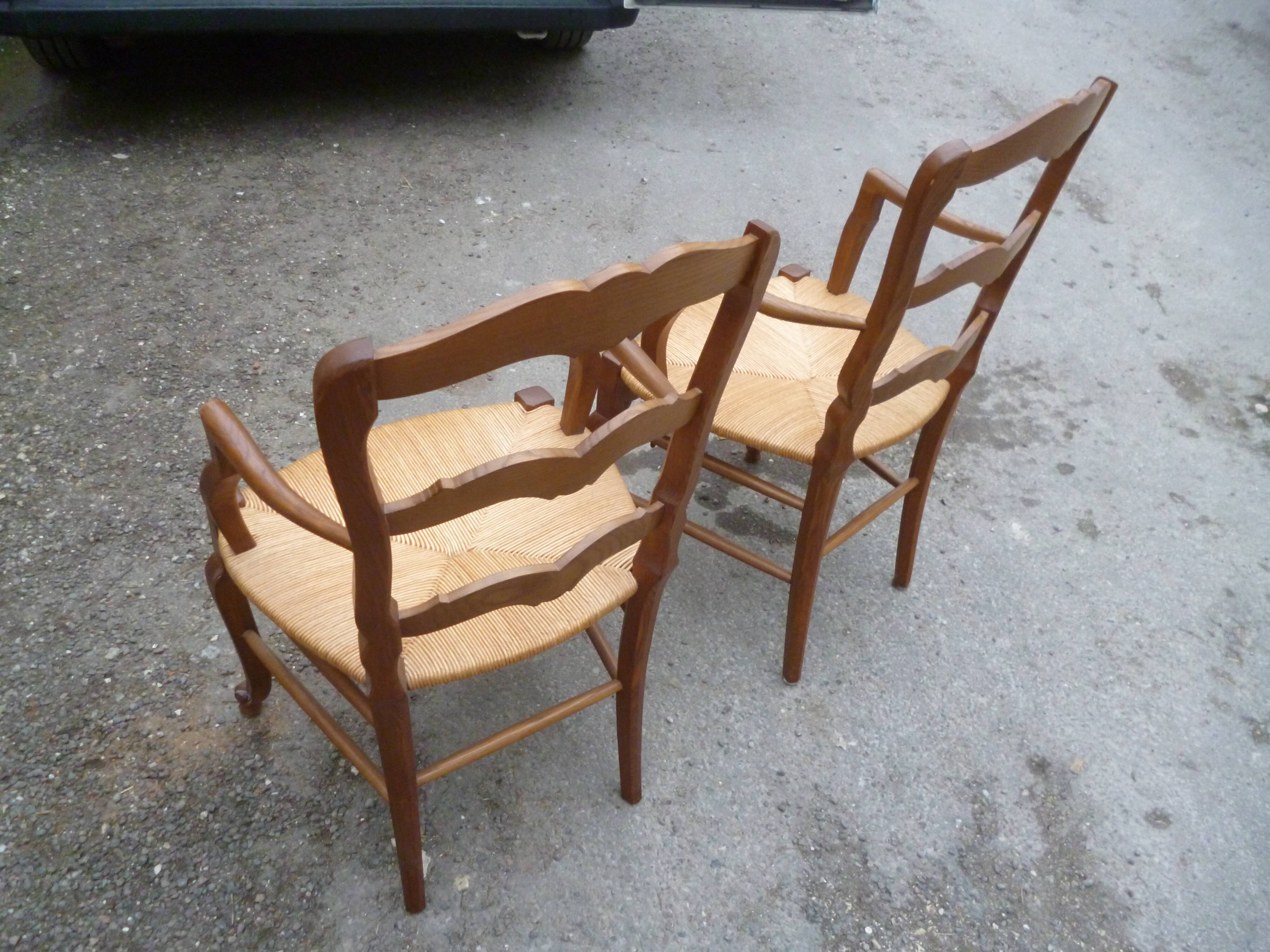 Pair of Louis XV style armchairs