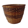 Cache pot braided Wicker - vintage