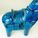 Italian ceramic horse Rimini Blu from the mid-century by Aldo Londi for Bitossi.