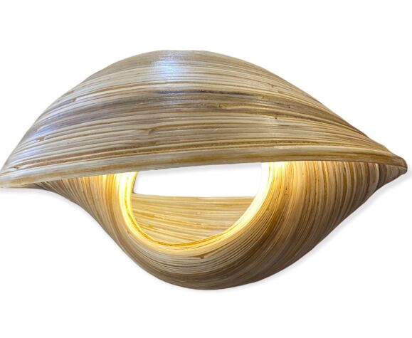 Luminaire design en bambou grand format