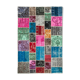 Handwoven anatolian contemporary 206 cm x 305 cm multicolor patchwork carpet