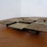 Brutalist Metal Wall Panel, 1960s