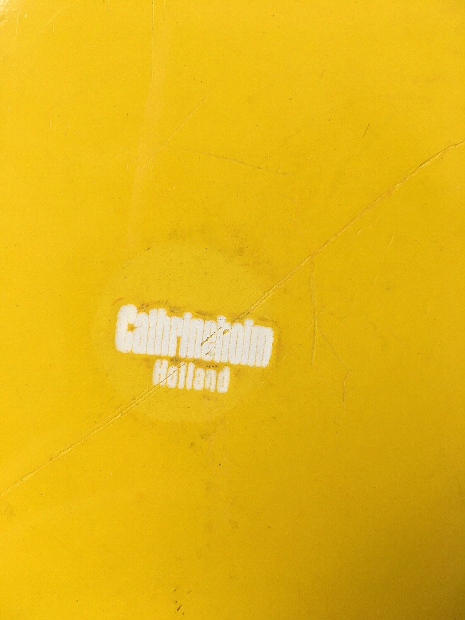 Large Vintage Cathrineholm Enamel bowl / dish / Roasting pan, Mid Century Enamel Cookware