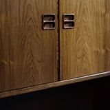 Vintage Mid-Century Scandinavian Modern Rosewood Highboard with Bar by Æ. Jensen & T. Mølholm