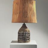 Ceramic lamp base by Robert Pérot, Vallauris, France, circa 1960.