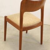 Set de 4 chaises Koefoed 'Skoven' teck vintage