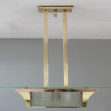 Brass art deco Atelier Petitot ceiling light