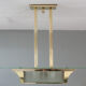 Brass art deco Atelier Petitot ceiling light