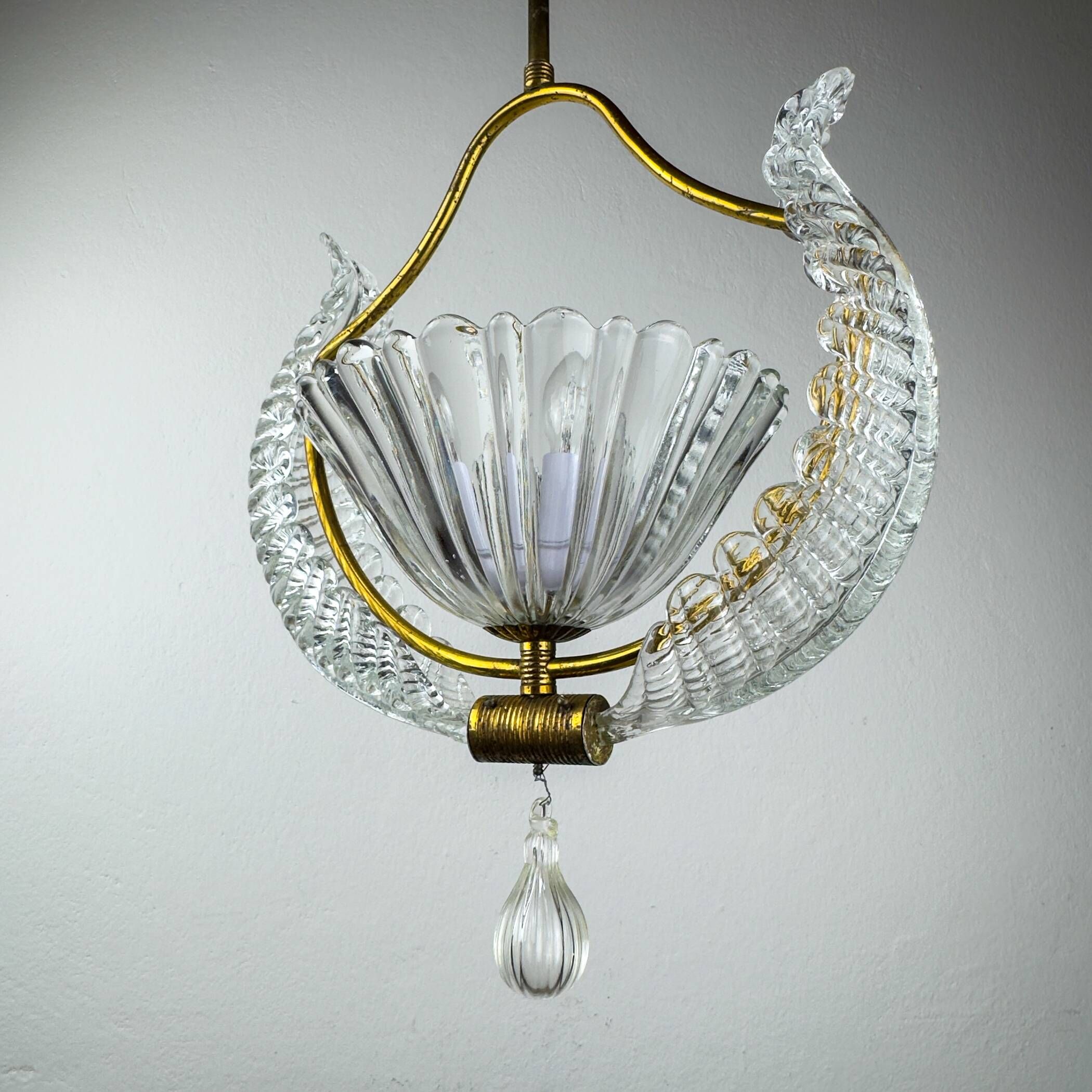 1930s Vintage Murano chandelier by Barovier & Toso, Italy