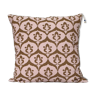 Housse de coussin ottoman style ikat rose olive - 50 x 50