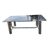 Smoked glass coffee table
