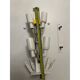 Gold “Graniglia” Leaf Murano Glass Wall Sconces in Venetian Style - a Pair
