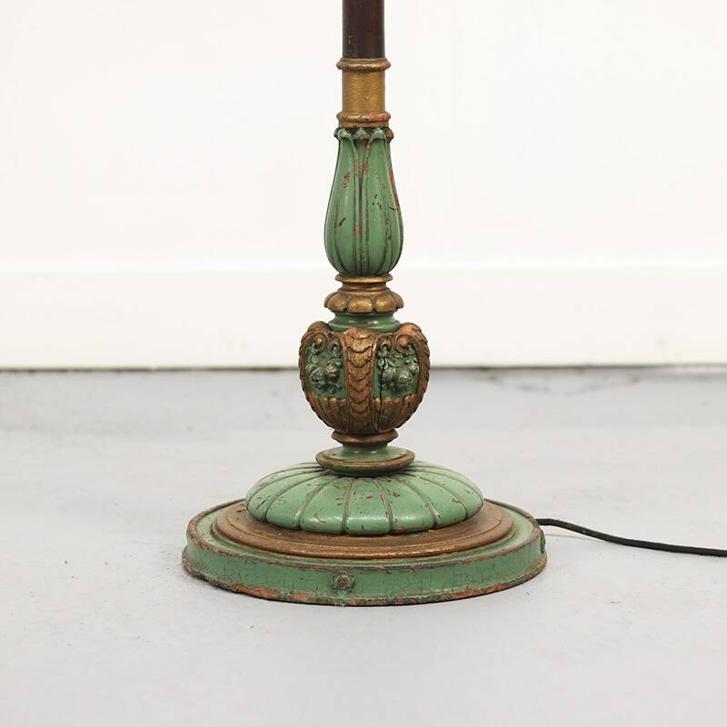 Standing antique English floor lamp