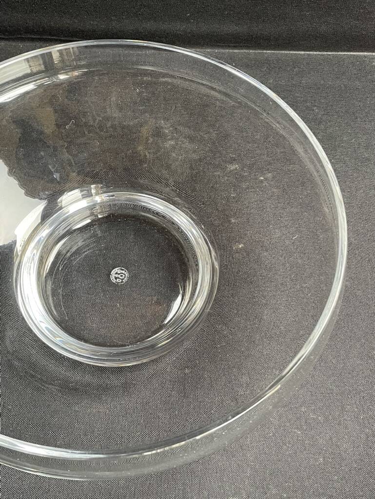 Plain crystal bowl stamped Baccarat Aubépine service – Georges Chevalier (1894-1987)