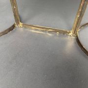 Coffee table with malachite top and brass frame, France, 1950s