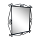 Vintage mirror 1960 metal 72x64cm