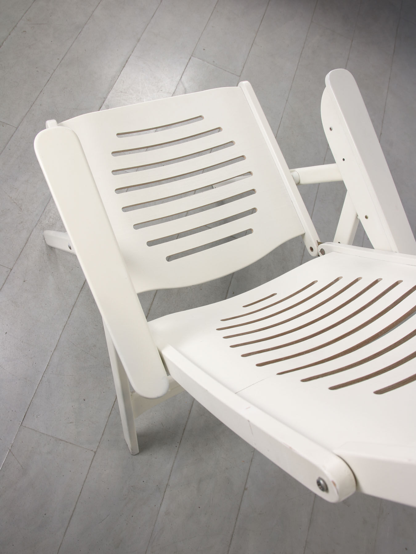 Vintage Danish Folding Armchair with 5 Positions