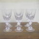 Six bayel cut crystal glasses