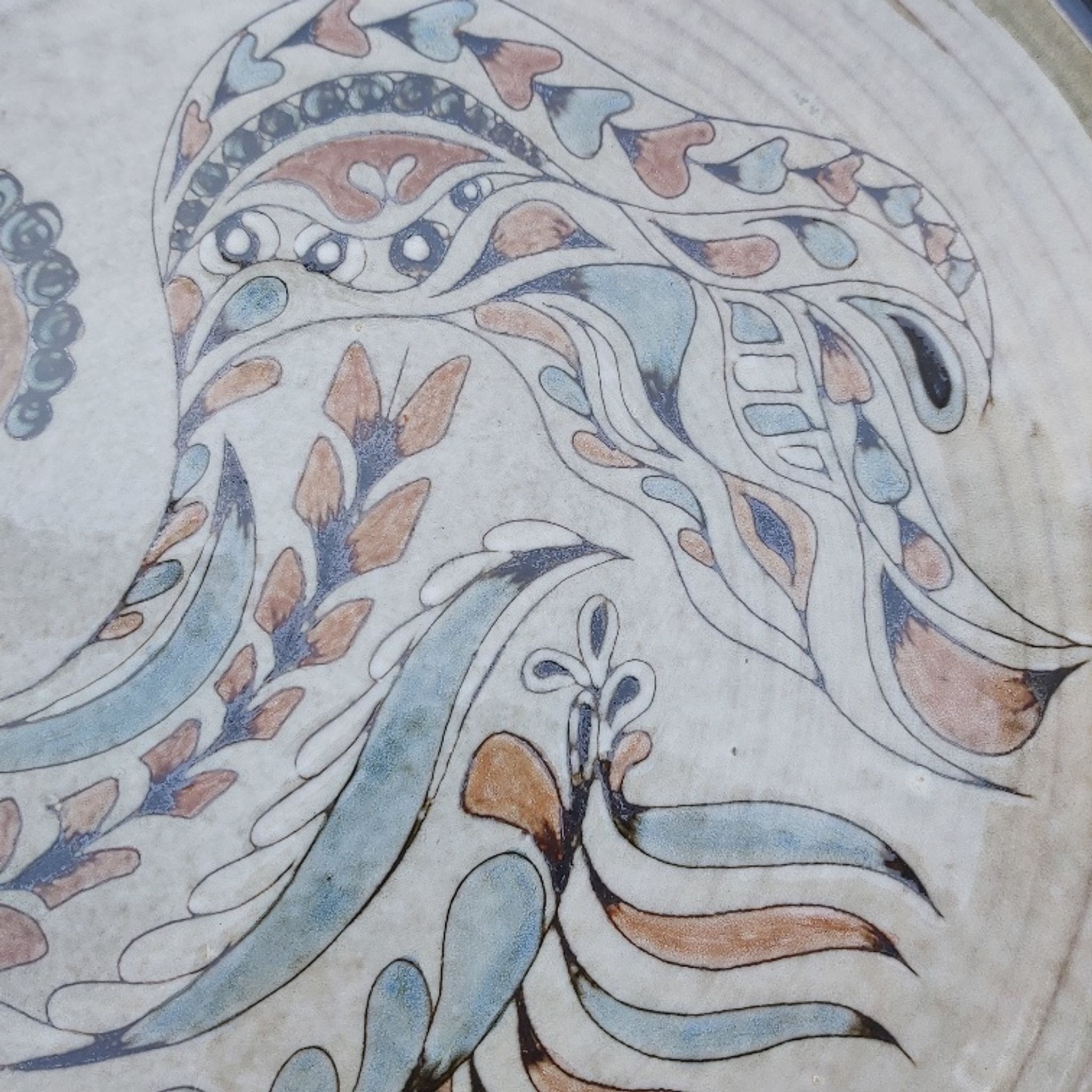 Michel Bailly ceramic dish 1980