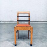 Set of Art Deco Belgian Side Chairs, 1930s