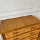 Commode en rotin tressé vintage