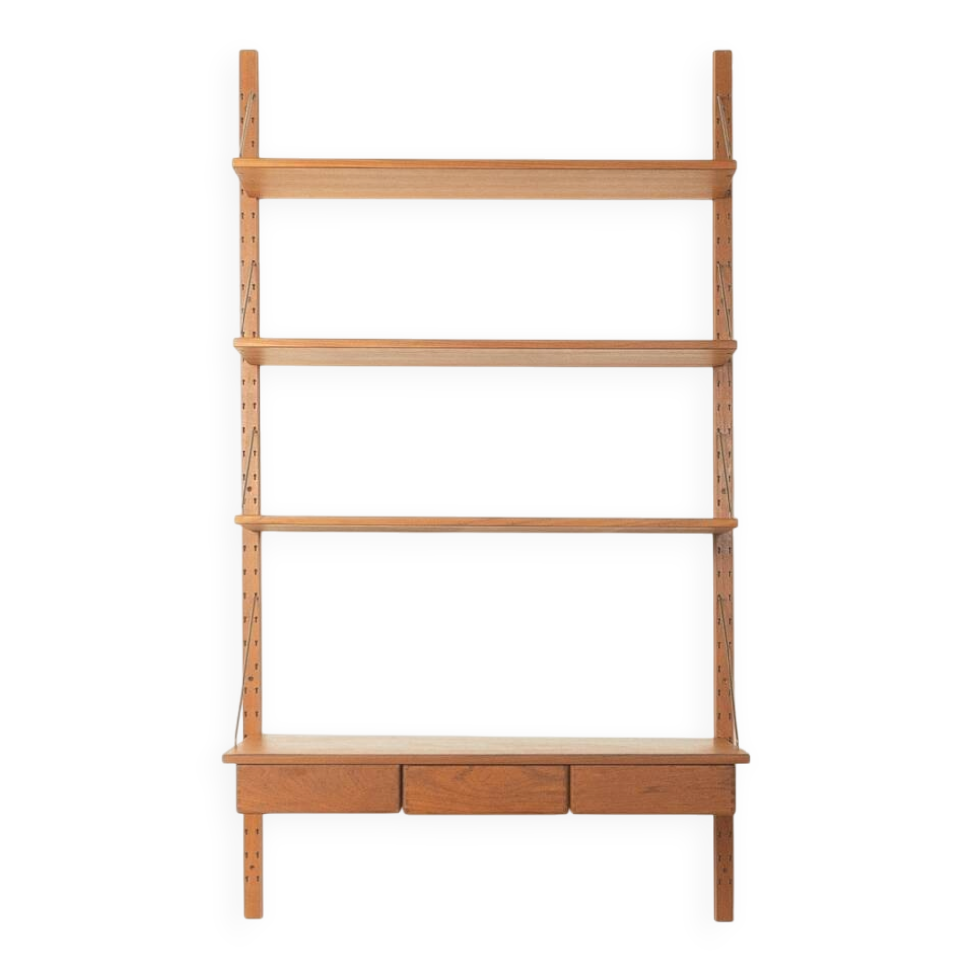 Modular wall shelf by Sven Ellekaer for Albert Hansen, 1960s, teak