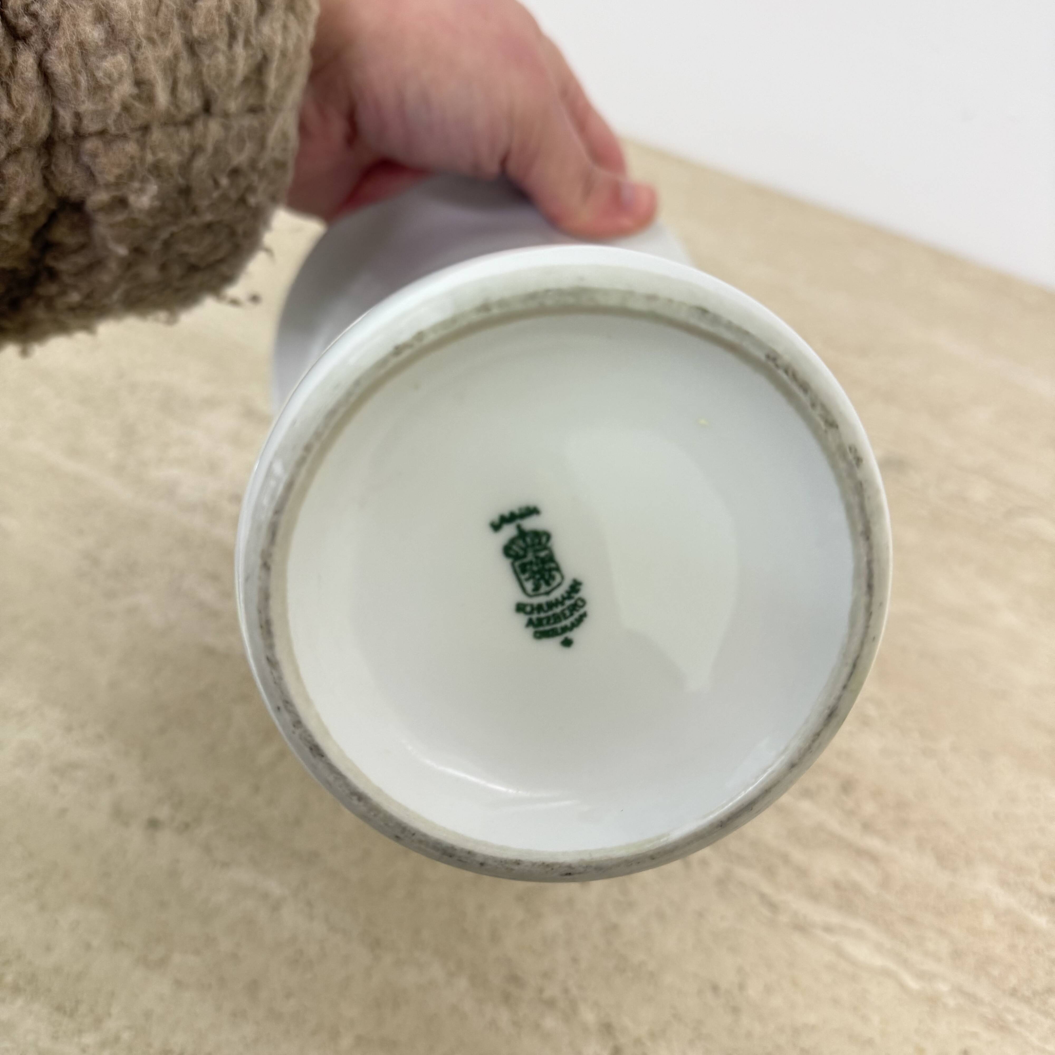 Vintage space age vase Bavaria arzberg Germany golden decor , 1970s