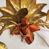 Golden forging sconces. Spain 1940s.