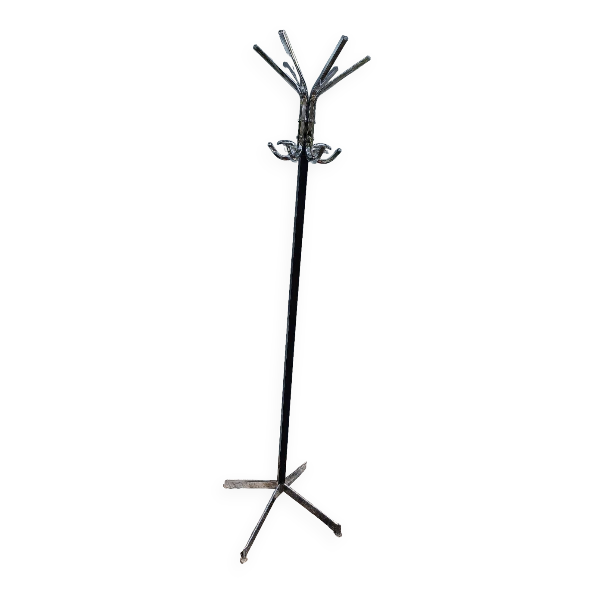 Vintage chrome coat rack