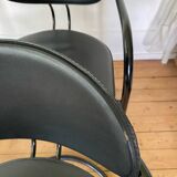 4 Effezeta chairs Italy tubular mid century vintage design 1980