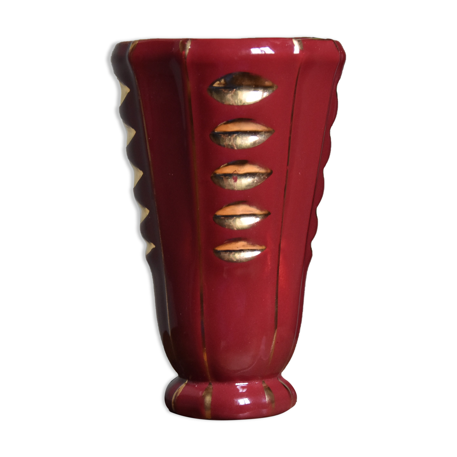 Vintage red vase