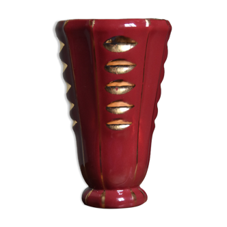 Vintage red vase