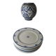 Lot de 6 assiettes à dessert vintage