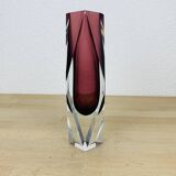 Vase Sommerso Murano violet, soliflore