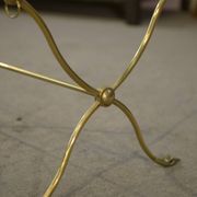 Neo-classical coffee table attributed to Maison Jansen, swan neck legs, 1940s.