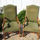 A pair of Louis XIII-style sheep bones armchairs